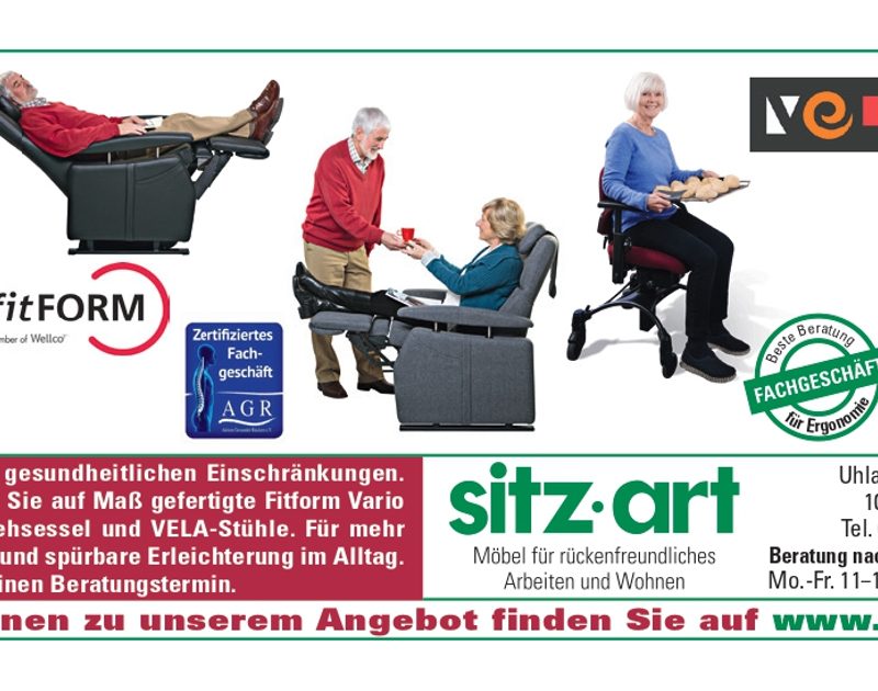 sitz-art® Berlin fitFORM & Vela
